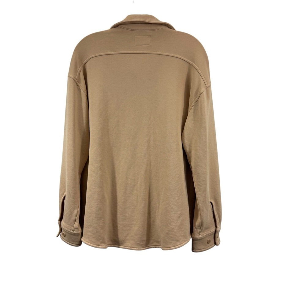 Wilfred Free Aritzia The Organic Cotton Shirt Jacket Shacket Beige Oversized XS - Picture 2 of 12